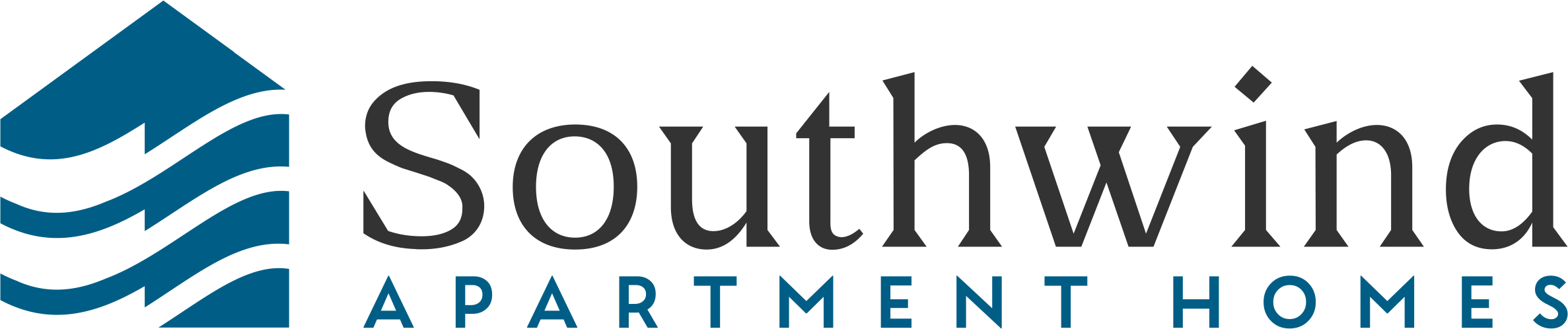 The image is a logo for Southwind Apartment Homes.